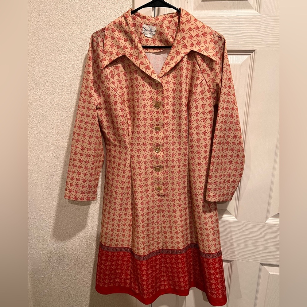 VTG Shaker Square Housecoat BY Bill Sims An Original Piece